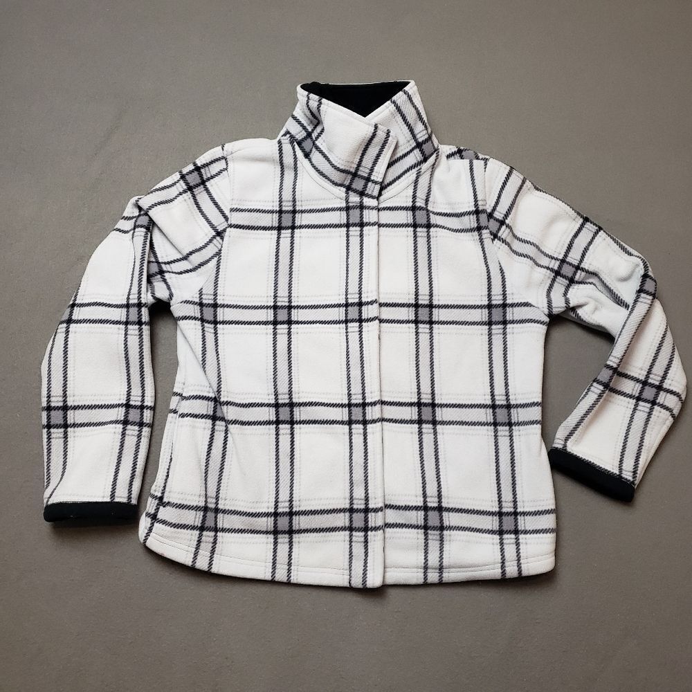 Northern Reflections women's plaid fleece jacket 90s vintage shacket
